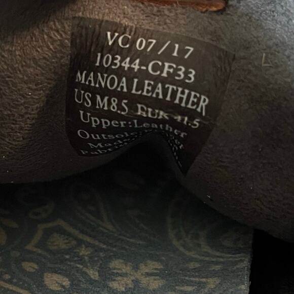 OluKai Shoes Mens 8.5 Blue Gray Manoa Leather Convertible Lace Up Casual Comfort - Picture 9 of 9